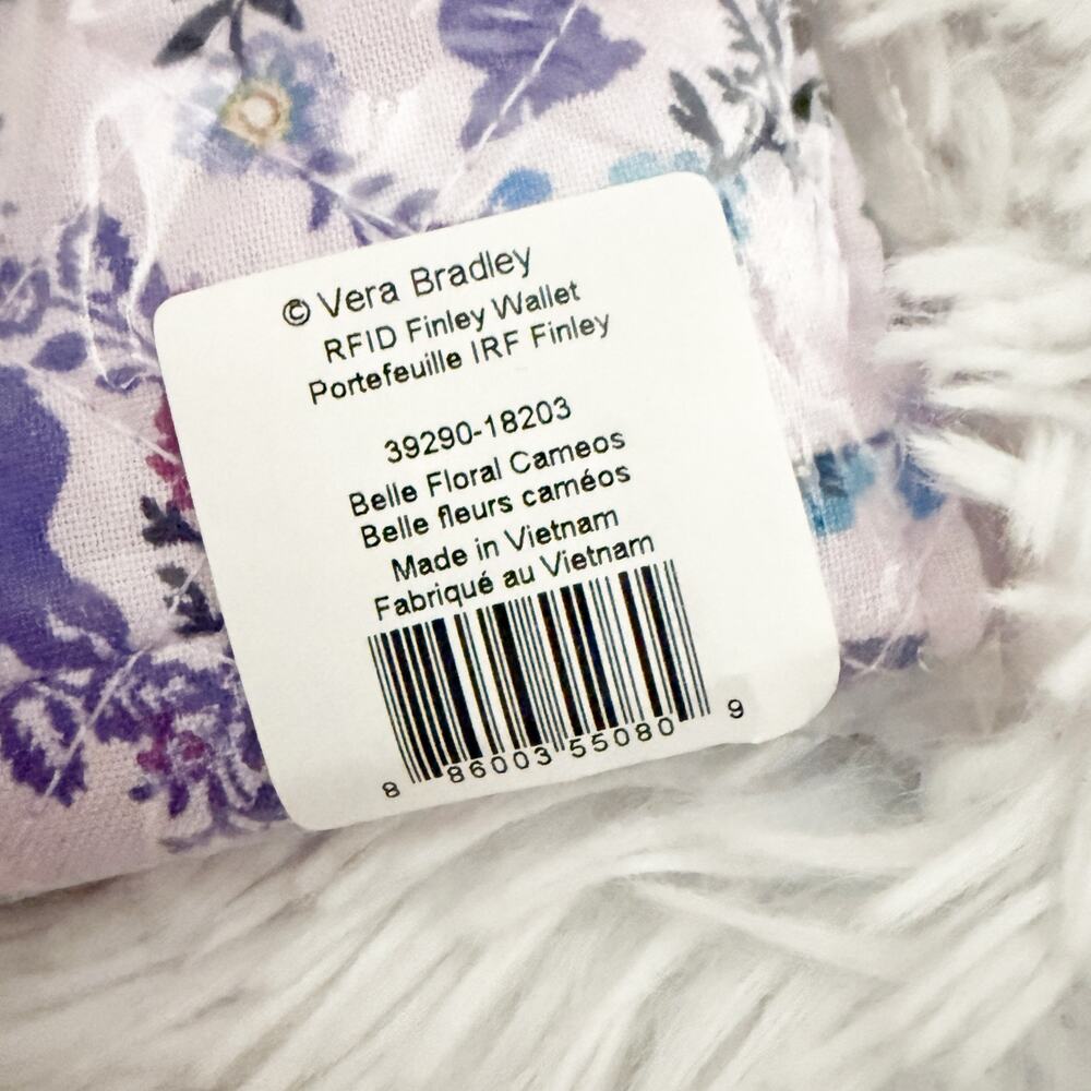 DISNEY x VERA BRADLEY | Belle Floral RFID Finley Wallet NWT Beauty and the Beast - Picture 6 of 7